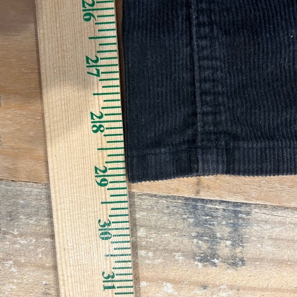 LONDON JEAN The Christie Fit Chino Stretch Women Black Corduroy Pant Sz 6 Short - Picture 7 of 7